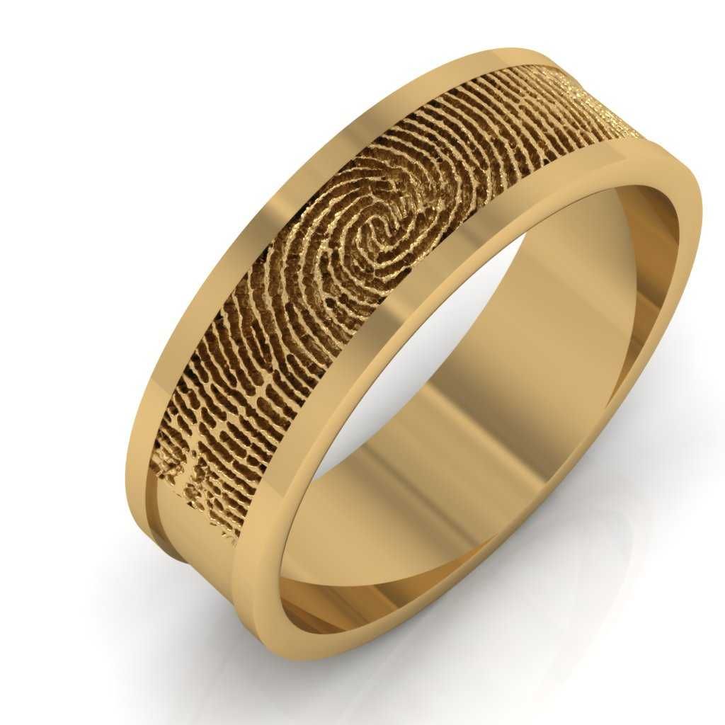 Gold Stylish Impressions Ring