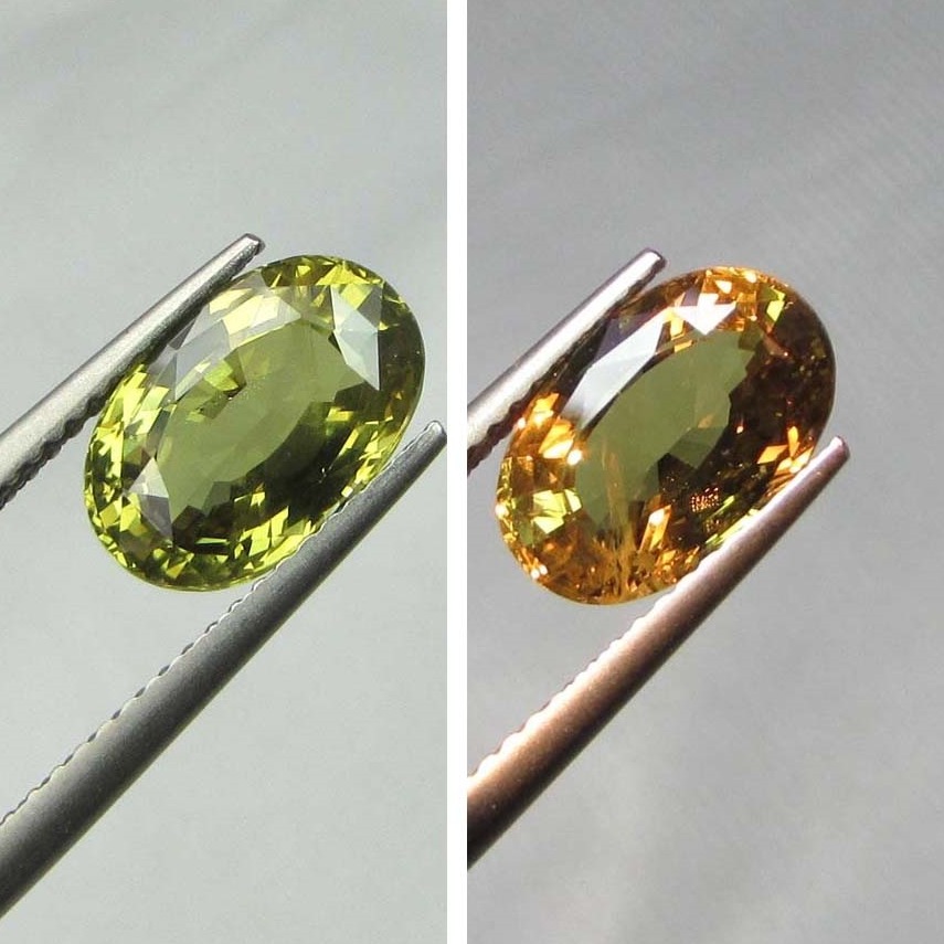 3.25ct oval color-change alexandrite