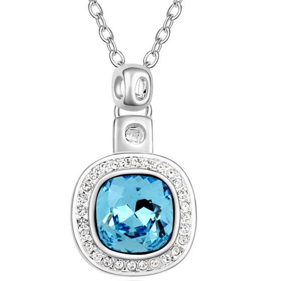 Unique  Aqua Blue Stone Ladies Pendant