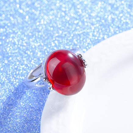 Elegant Red Ruby Ring