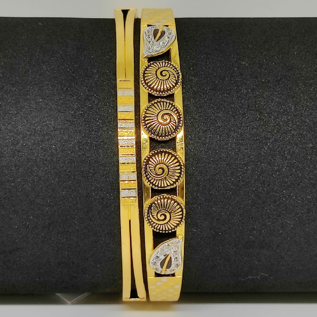 22kt fancy oxodised pis 2pipe copper kadli