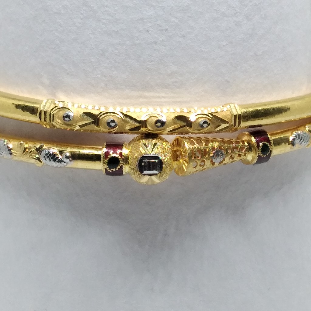 22kt fancy single paip copper kadli