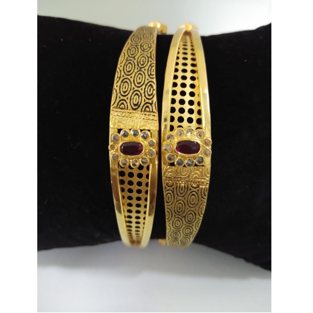 916 Gold Fancy Copper Kadli Bangle VN-B008
