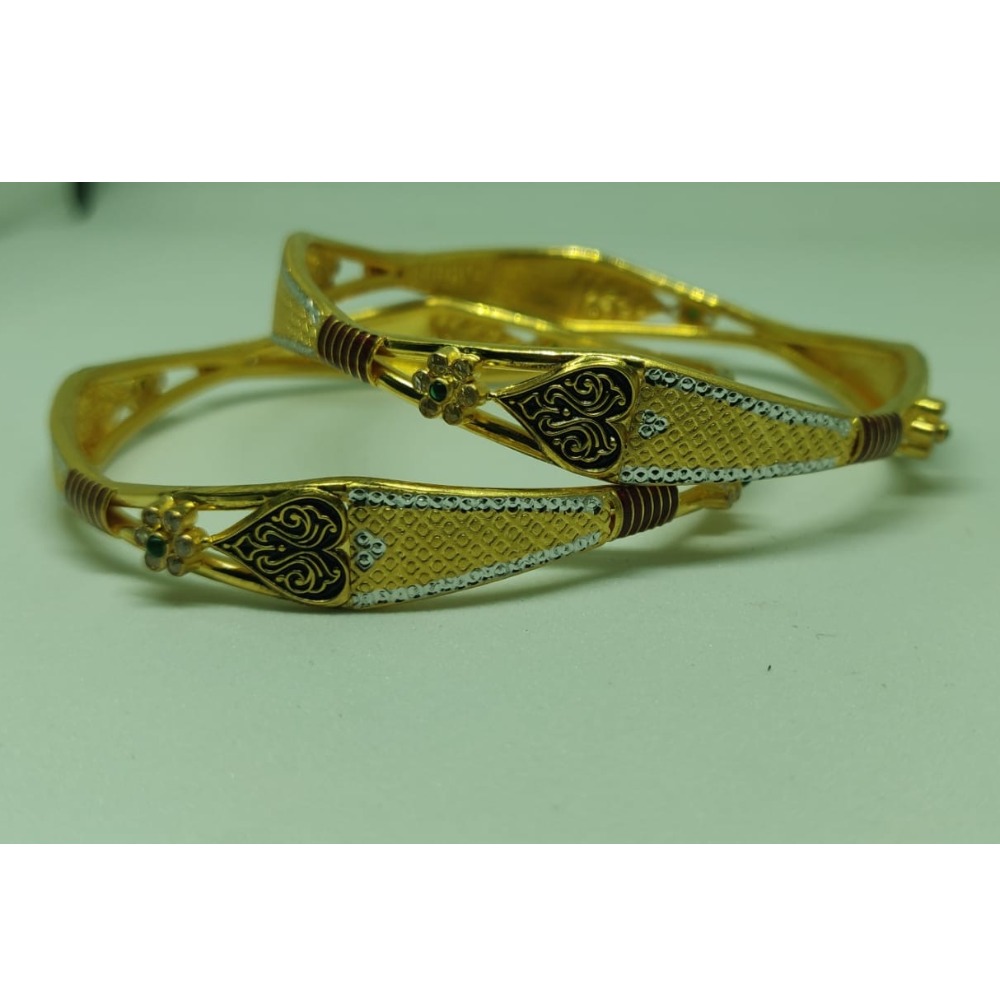 916 Gold Fancy Copper Kadli Bangle VN-B001