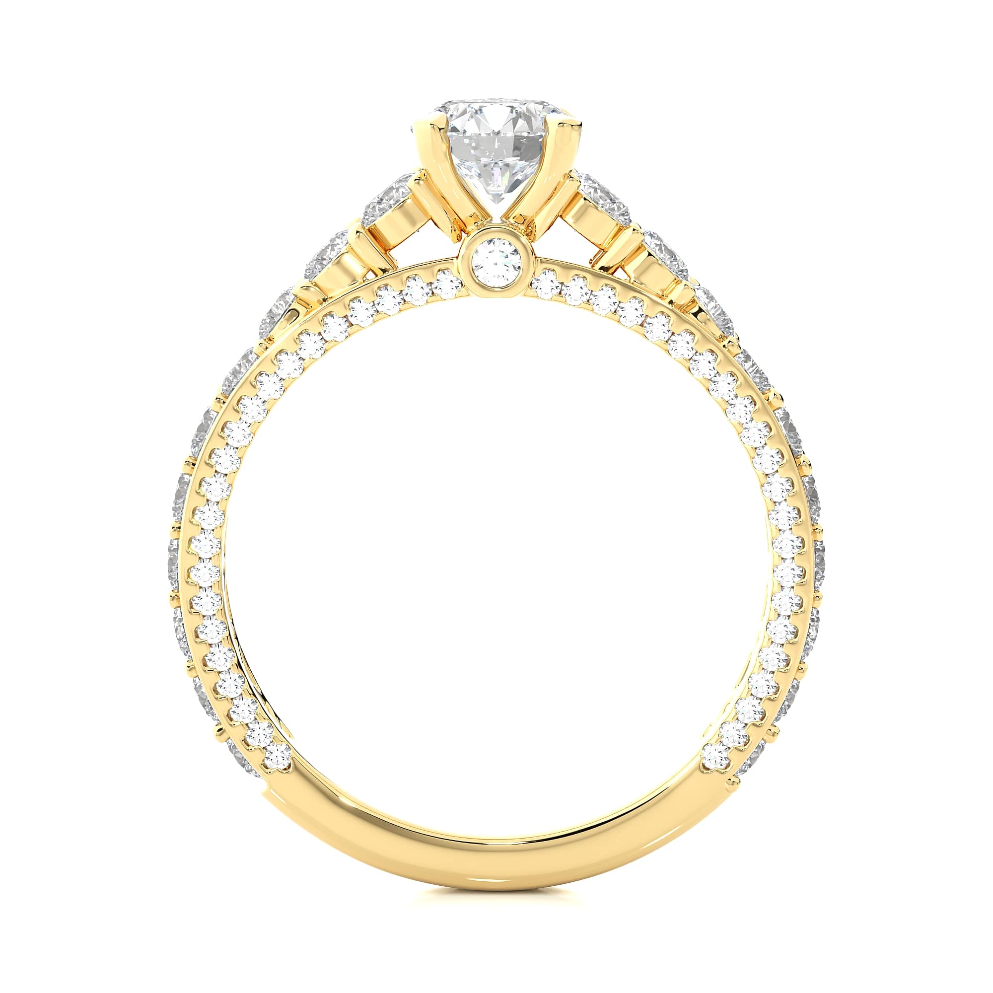 Solitaire Spectacular Ring YG