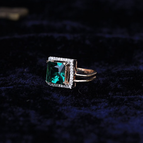 Panna Solitaire with cz ladies ring