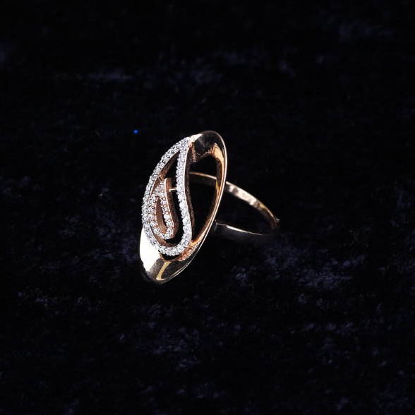 Oval shape cz ring