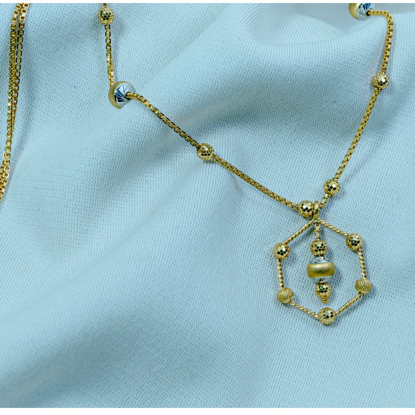22KT Gold Attractive Pendant Chain DK-124