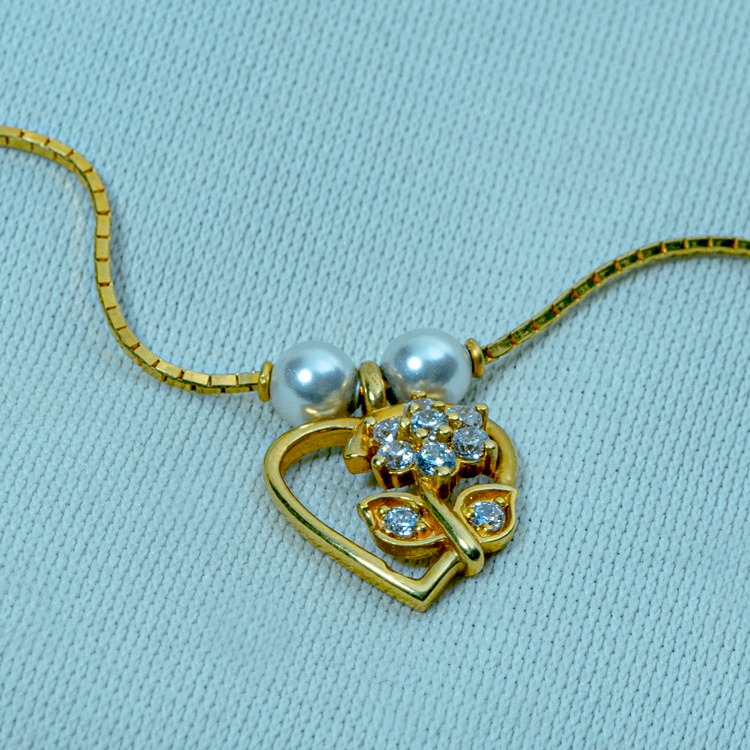 916 gold heart design Pendant Chain dk0065