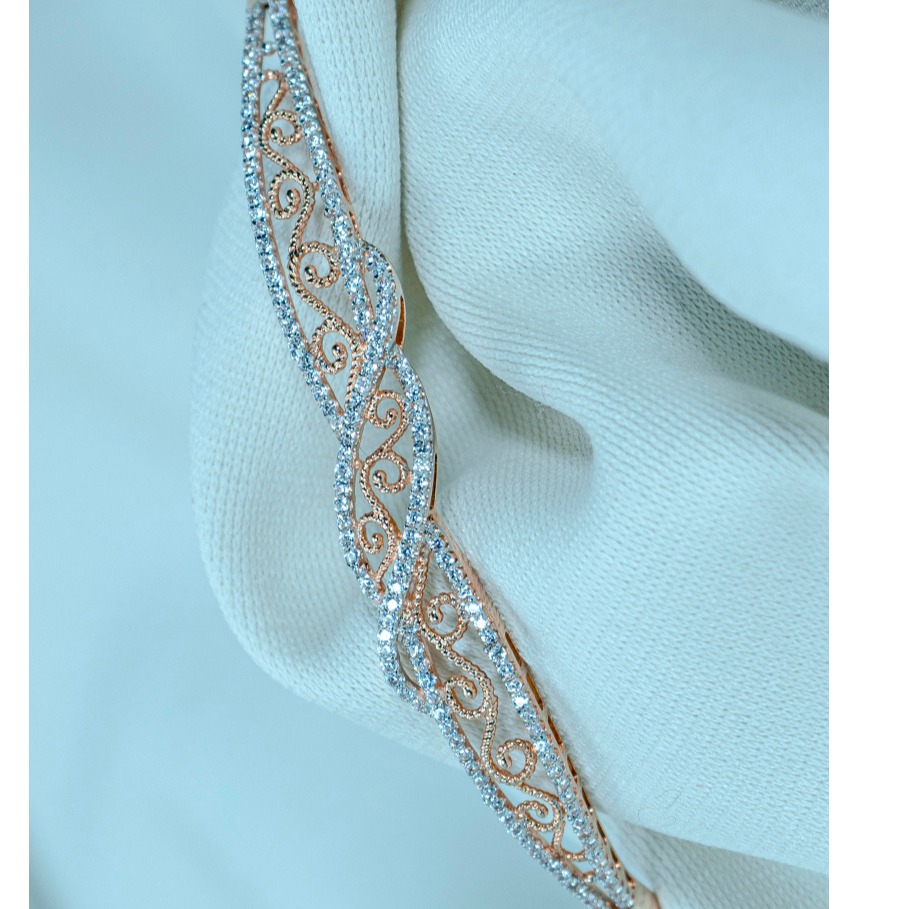 916 gold diamond ladies bracelet LB1-218