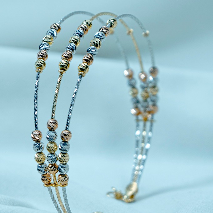 925 silver 3 layer Bracelet lbi-181