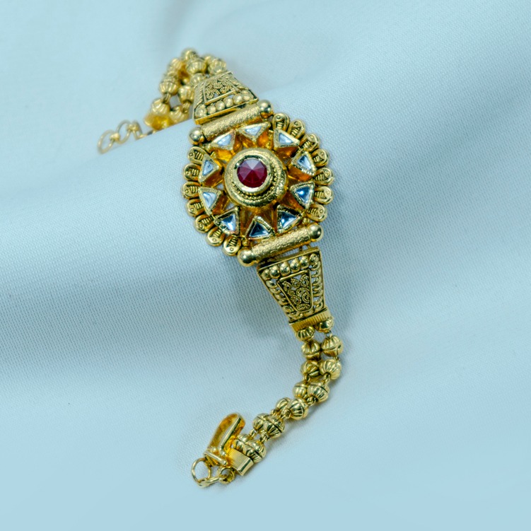 916 gold Bridal Antique Bracelet LB-566