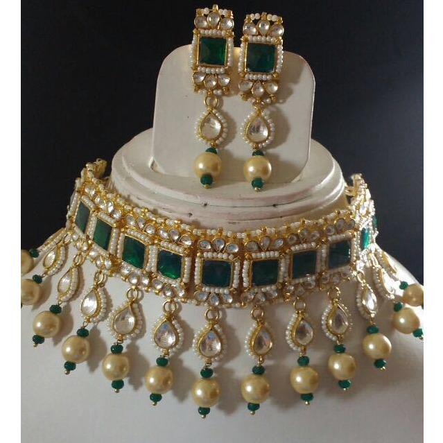 Gold Plated 925 Silver Choker Necklace Set