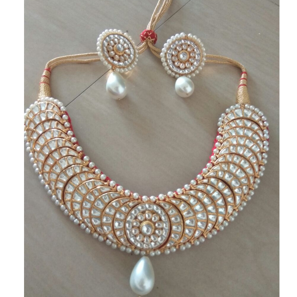 Handmade Unique Kudan Bridal Necklace Set