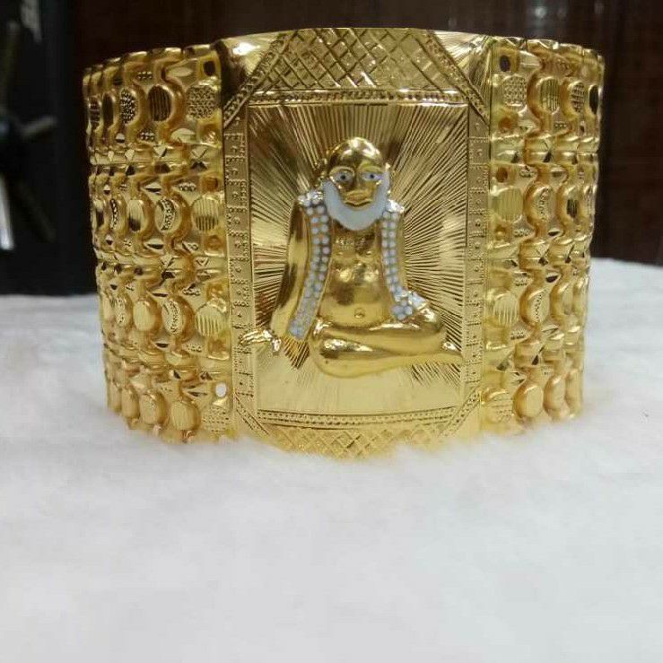 22KT Gold Handmade Bapa Sitaram Gents Bracelet
