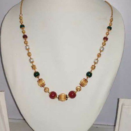 22KT Gold Antique Colorful Beaded Mala