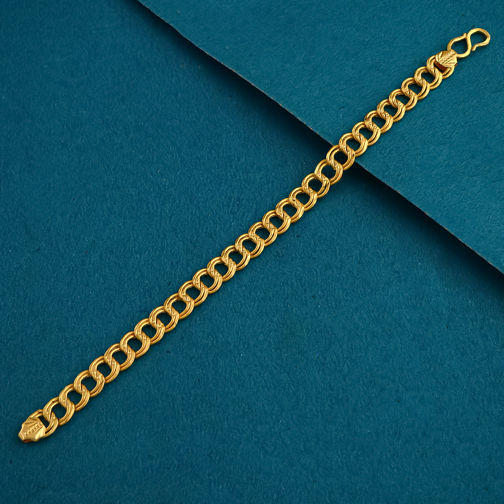 22k 916 gold link to link gents lucky