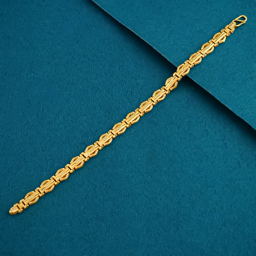 22k gold fancy plain casting gents lucky