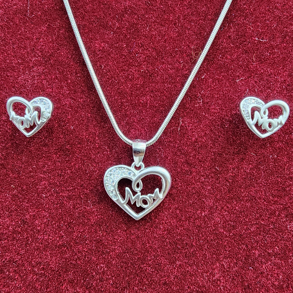 925 Sterling Silver Chain Pendant Set