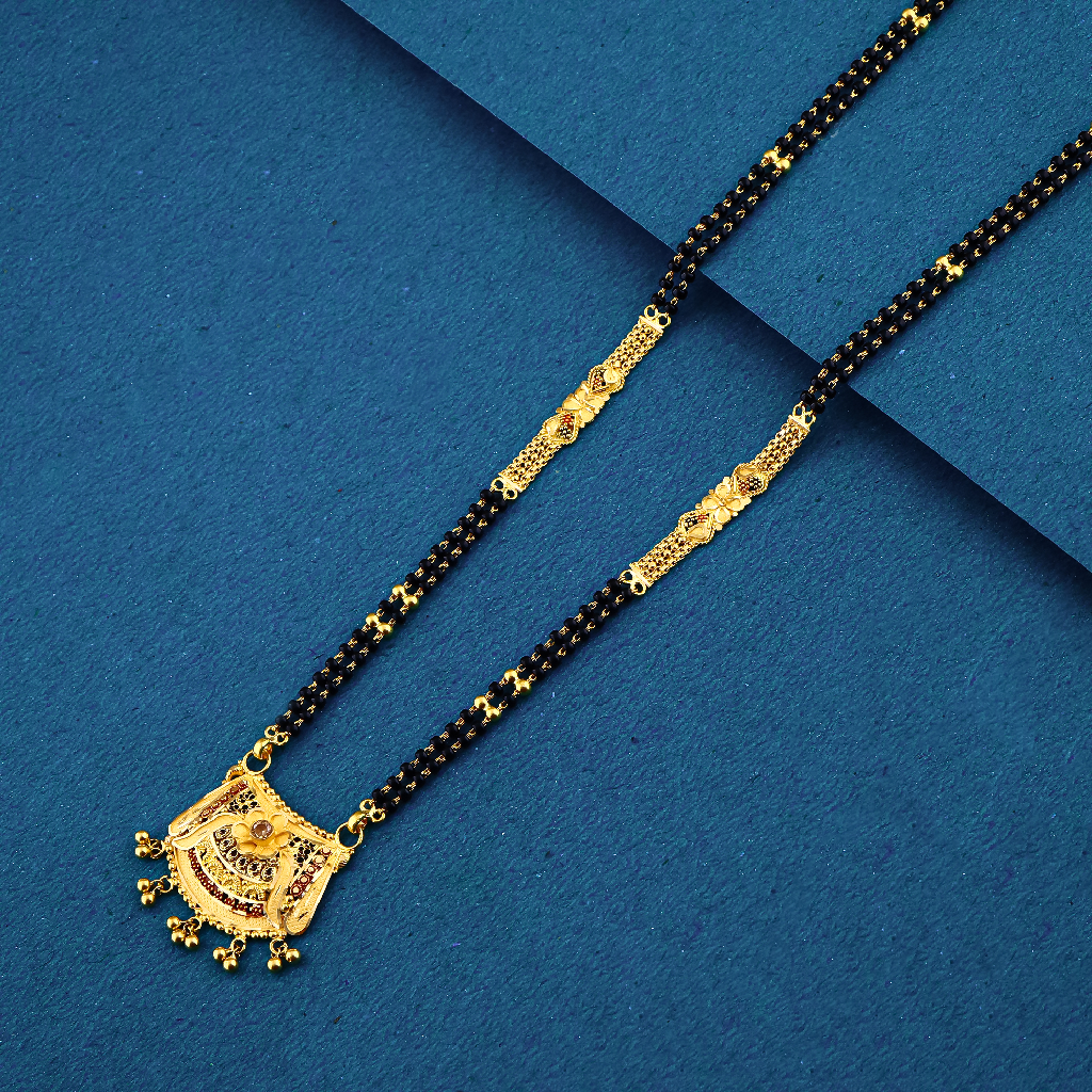 22K 916 Kolkata Style Double Line Mangalasutra