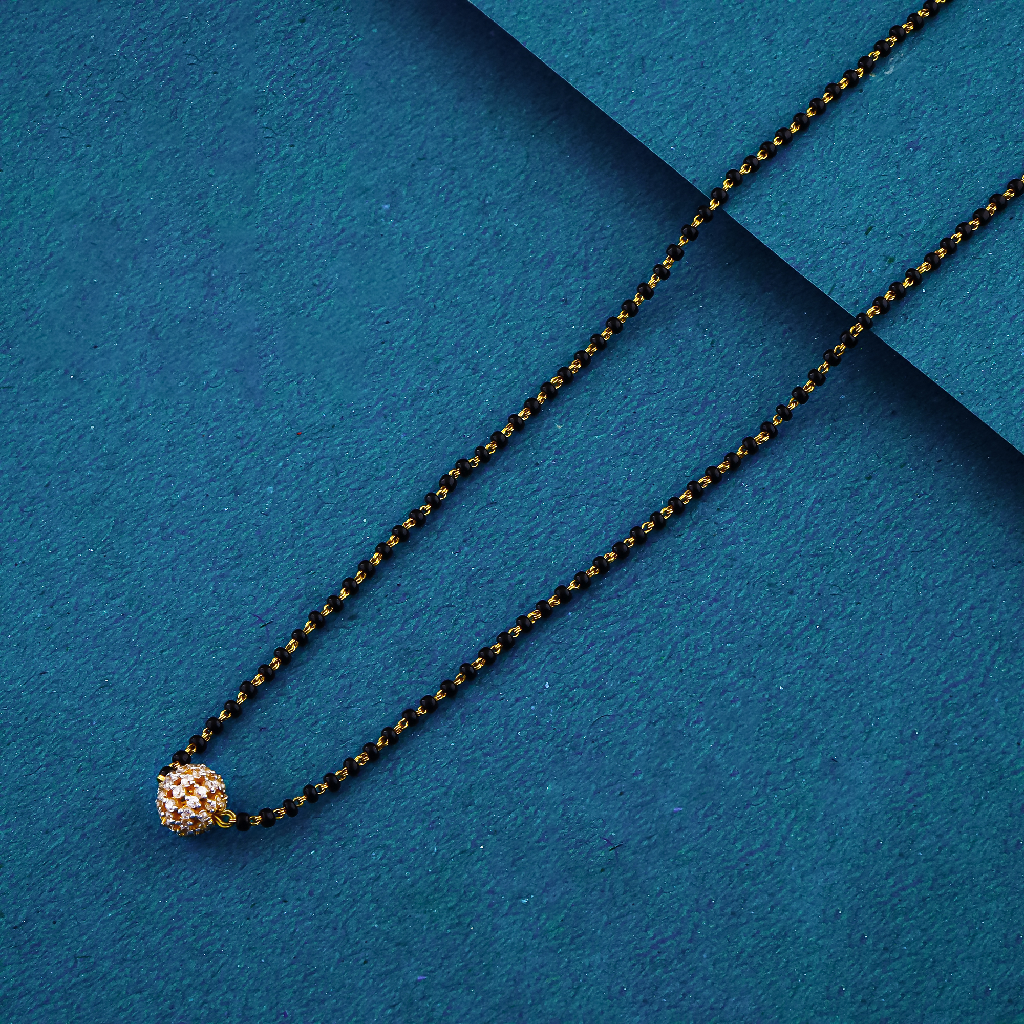 22K 916 SINGAL LINE FANCY DOKIYA STYLE MANGALSUTRA