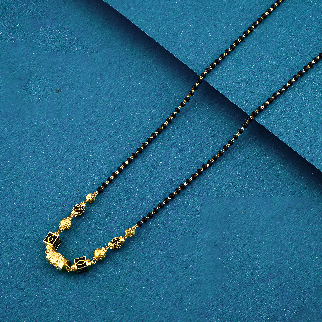 22K 916 SINGAL LINE FANCY DOKIYA STYLE MANGALSUTRA