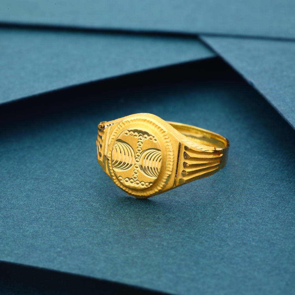 Gold Daily Wear Designer Ring For Men's