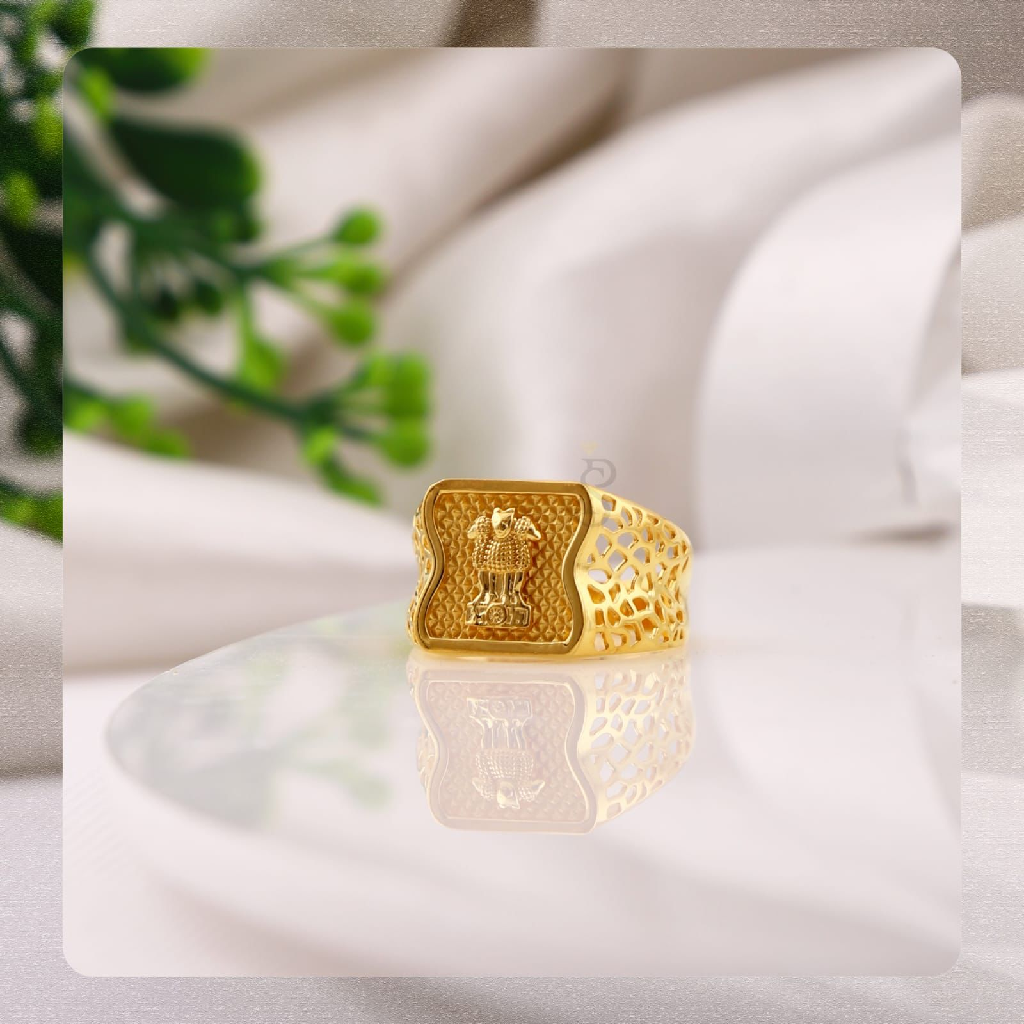 22K Gold Exclusive Ashok Stambh Ring