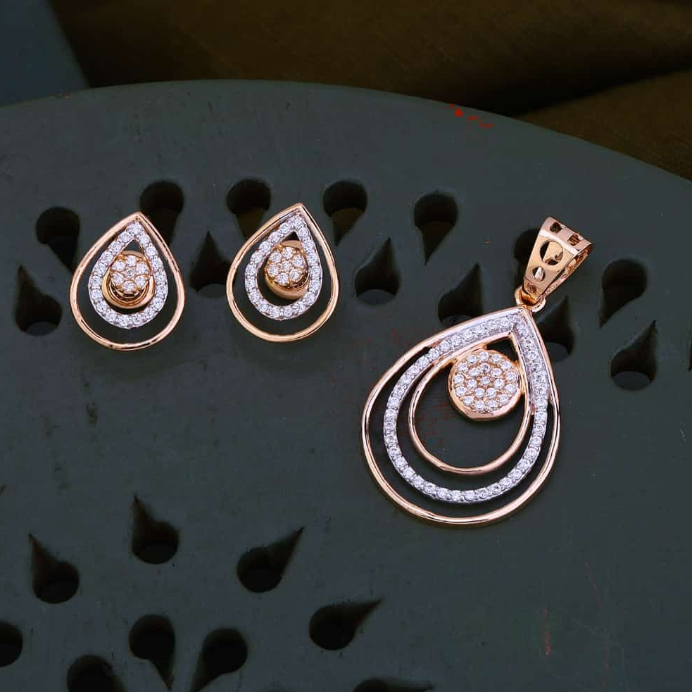 18K ROSE GOLD PENDANT SET