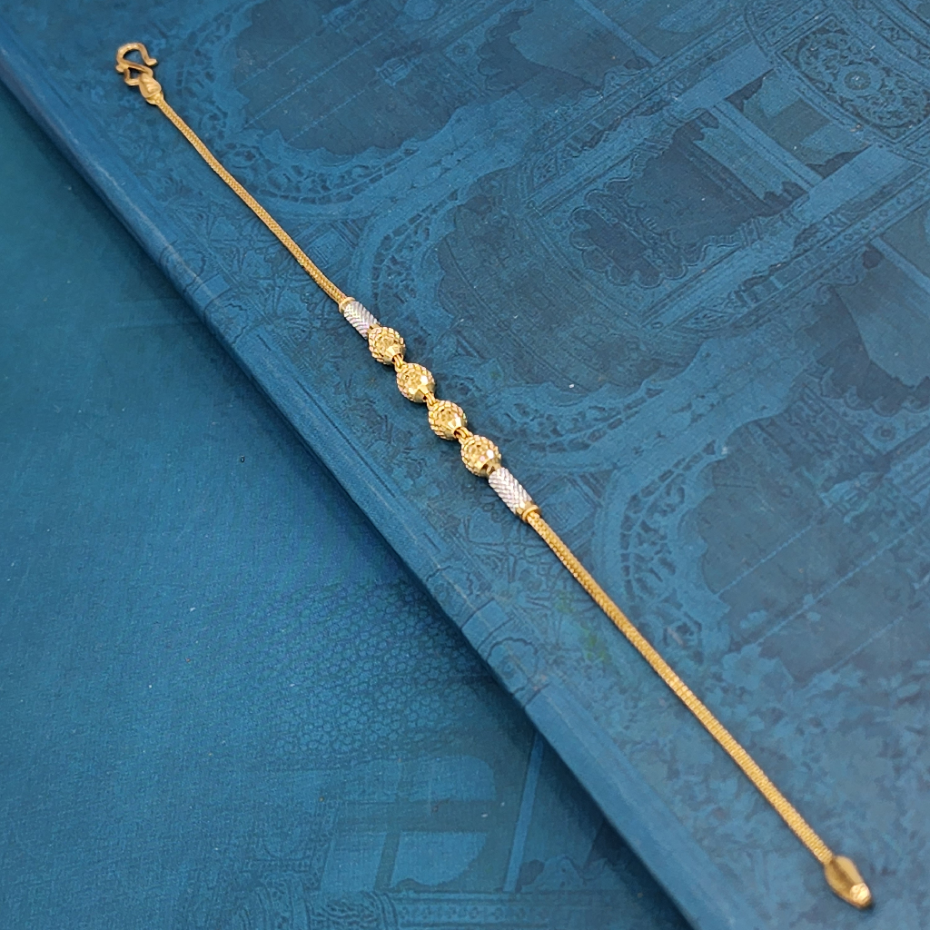 22K Gold Exclusive Ball Design Ledies Bracelet