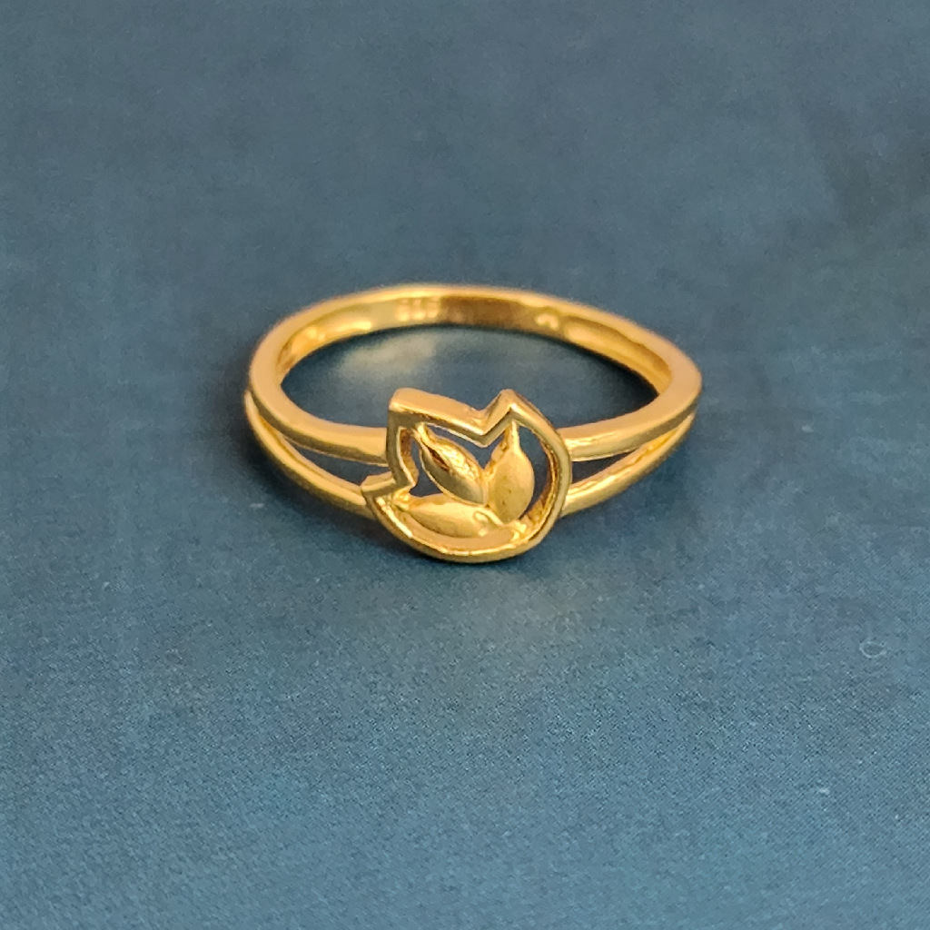 22k gold exclusive plain ladies ring