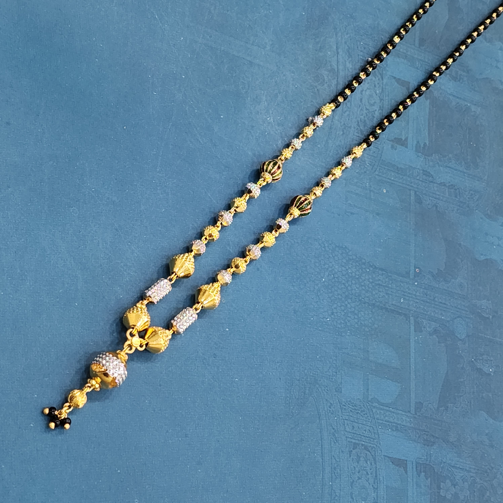 1.gram gold forming fashion Plain jewellery mangalsutra