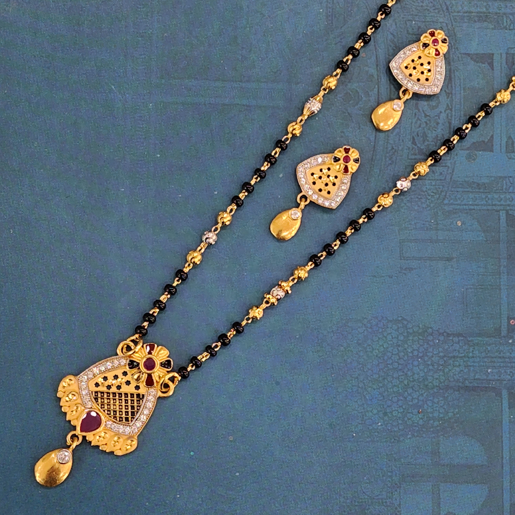 1.gram gold forming Antique Design mangalsutra