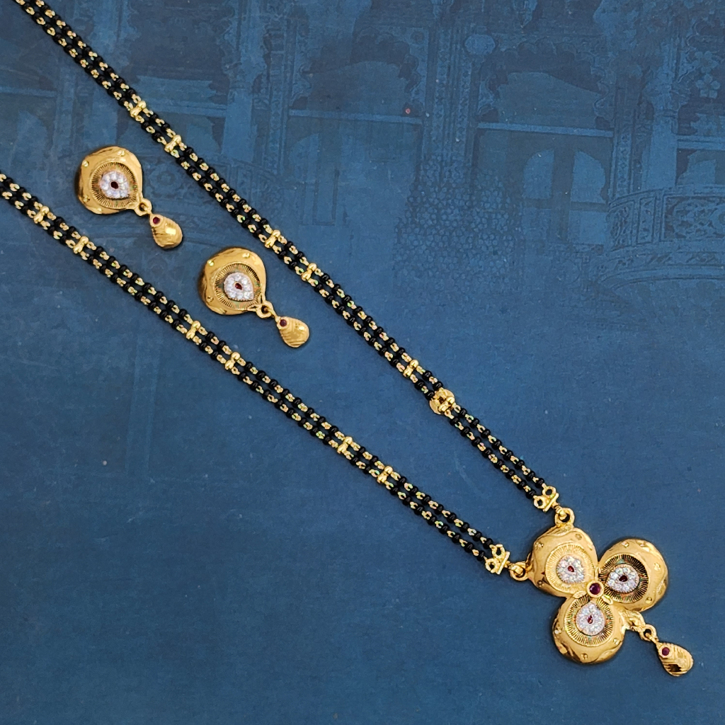 1.gram gold forming fashion Unique jewellery mangalsutra