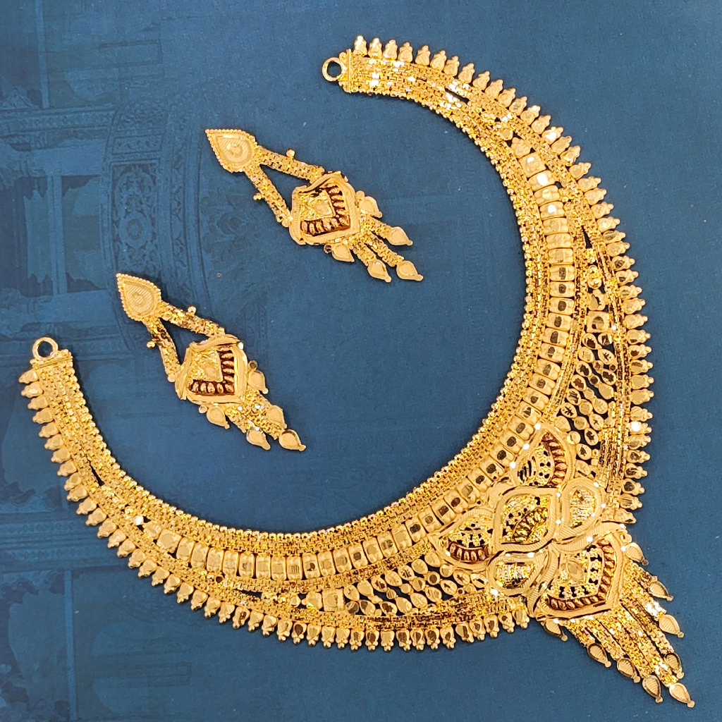 1.gram gold forming Bridal fashion jewellery set