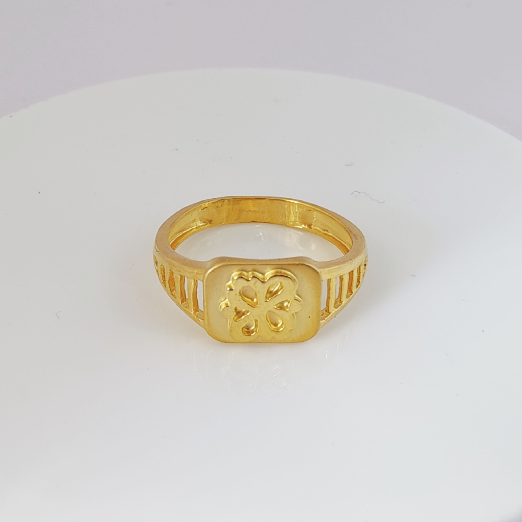 916 Gold Plain Gents Ring