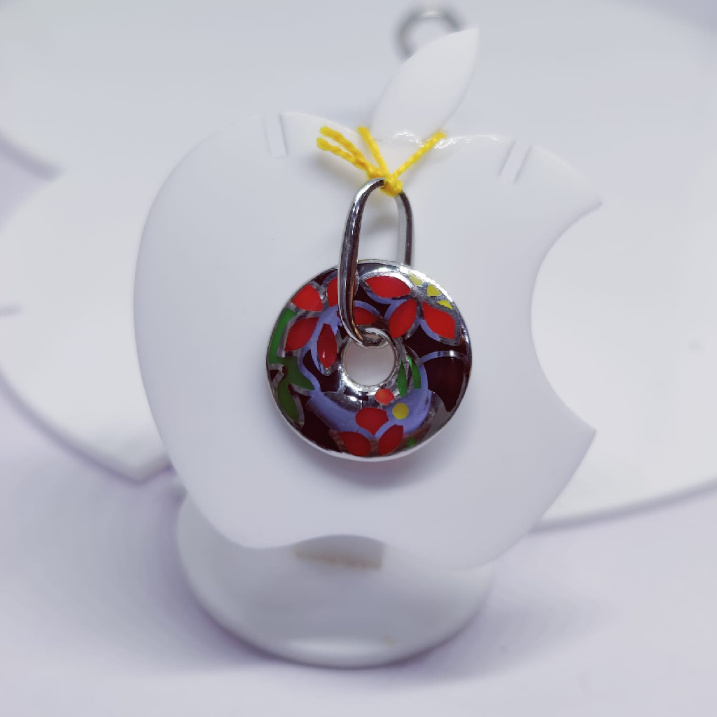 92.5 Sterling Silver Exclusive Flower Design Pendant