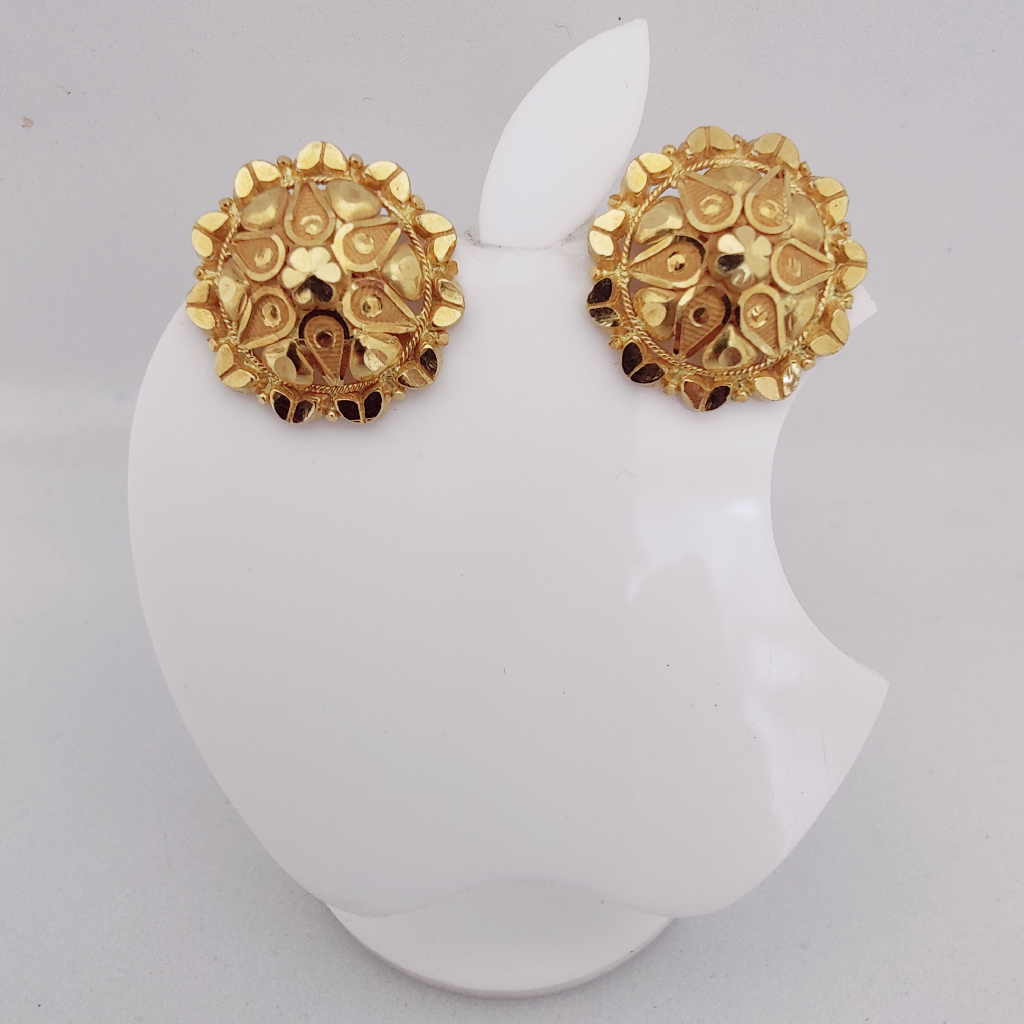 20k gold plain the lemp design earring