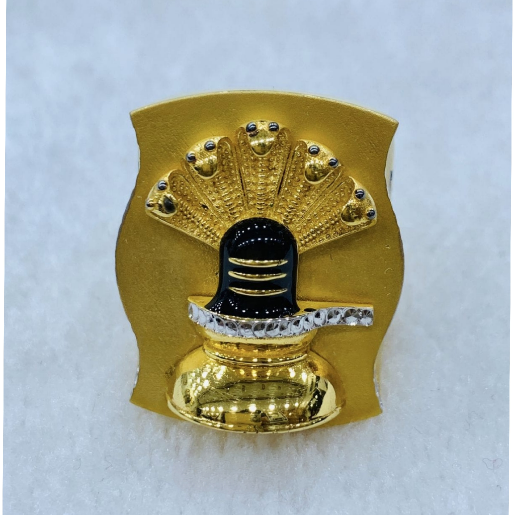 22k Gold Shivling Jumbo Jents Ring