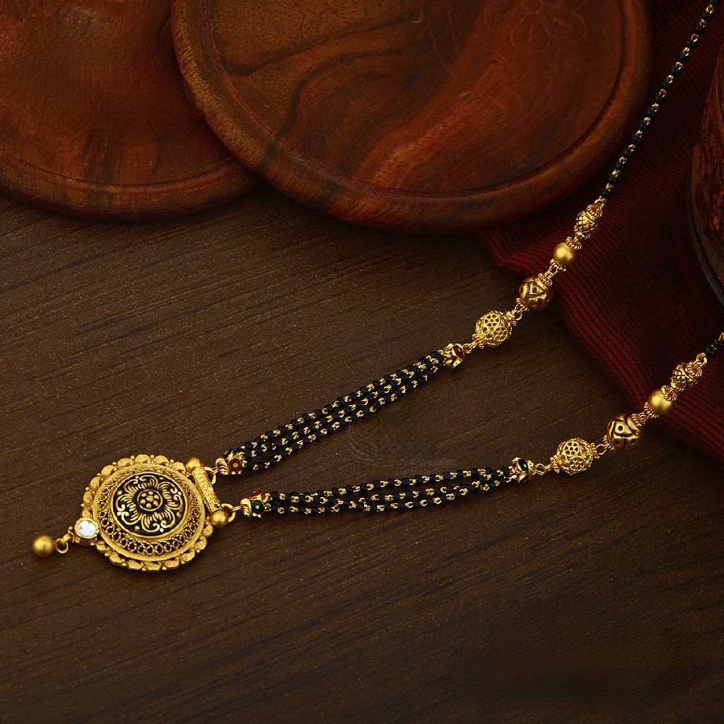 22K Gold Antique Jadtar Mangalsutra