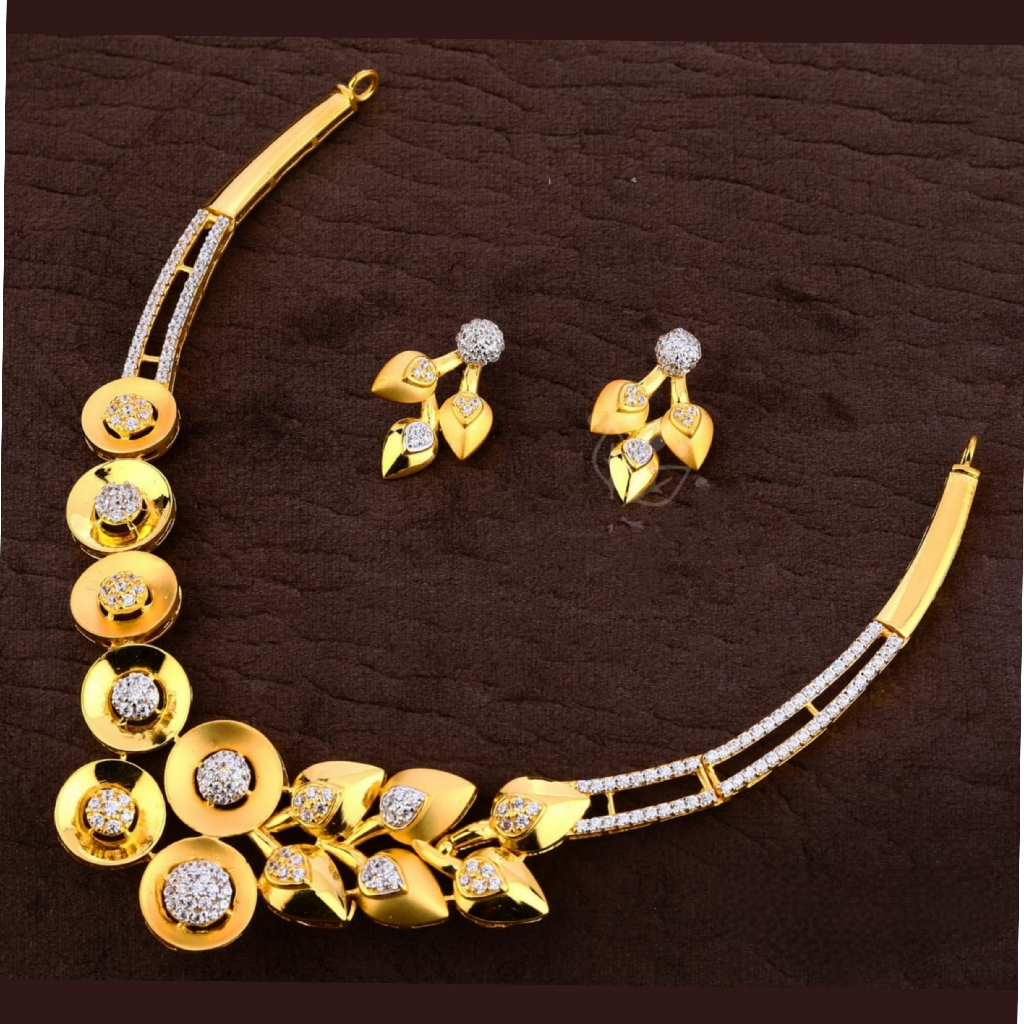 22K Gold Diamond Fancy Set