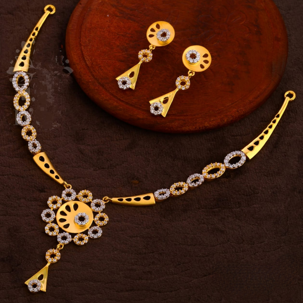 916 Gold Diamond Fancy Set