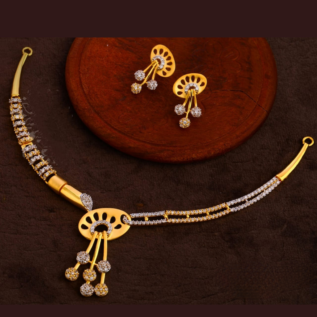 916 Gold Diamond Fancy Set