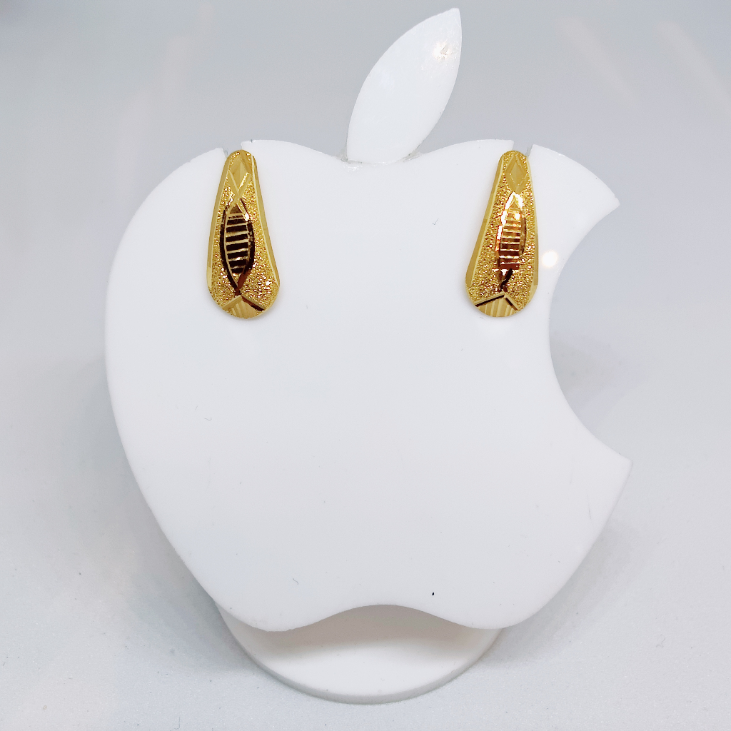 22k gold plain exclusive ladies earring
