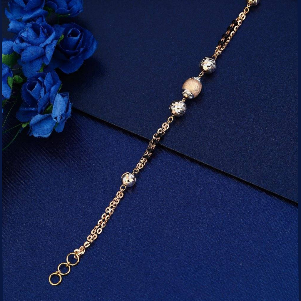 18k rose gold mangalsutra lucky