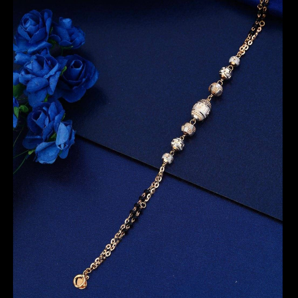 18k gold vertical cnc ladies bracelet