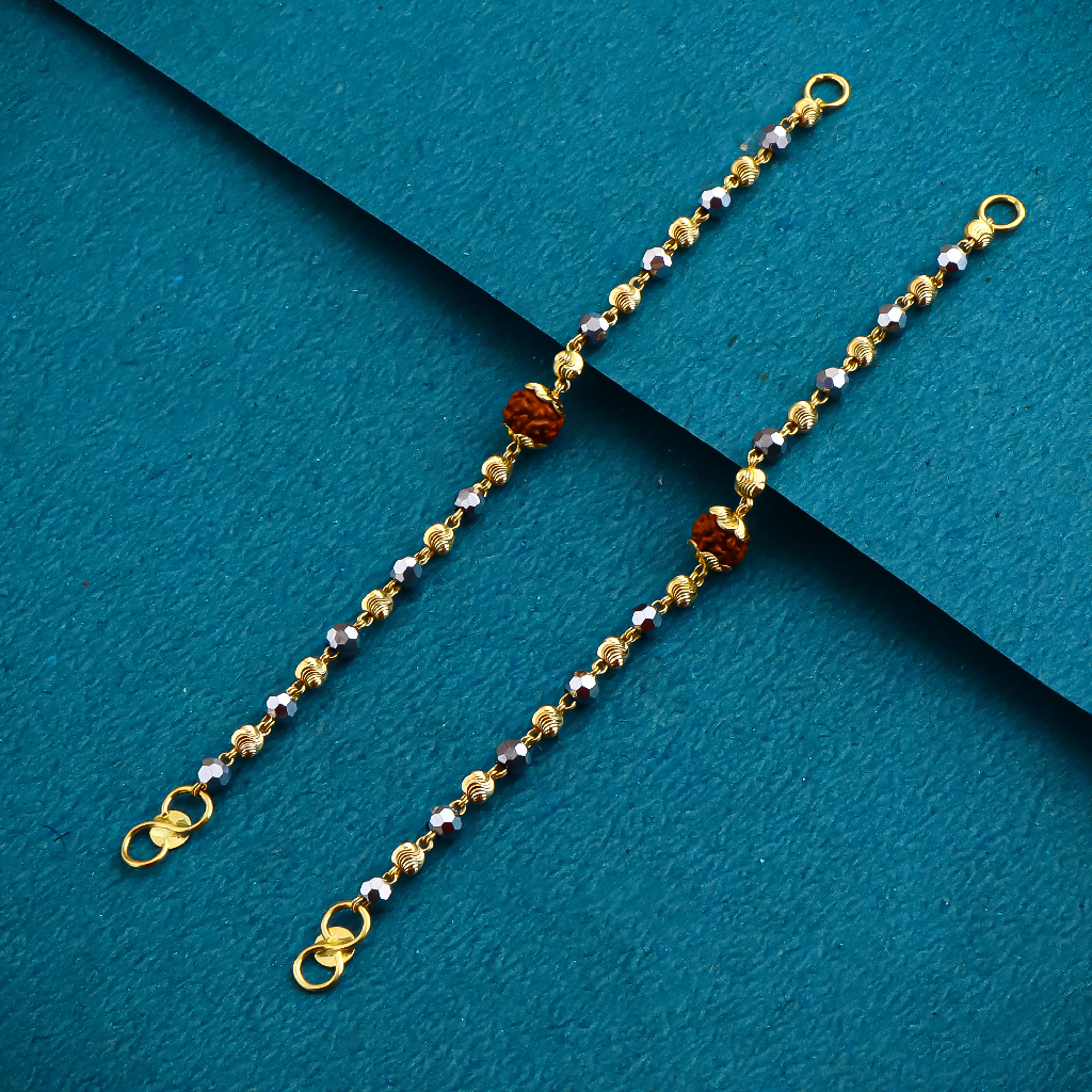 22K 916 Gold Fancy Rudraksha Kids Najariya