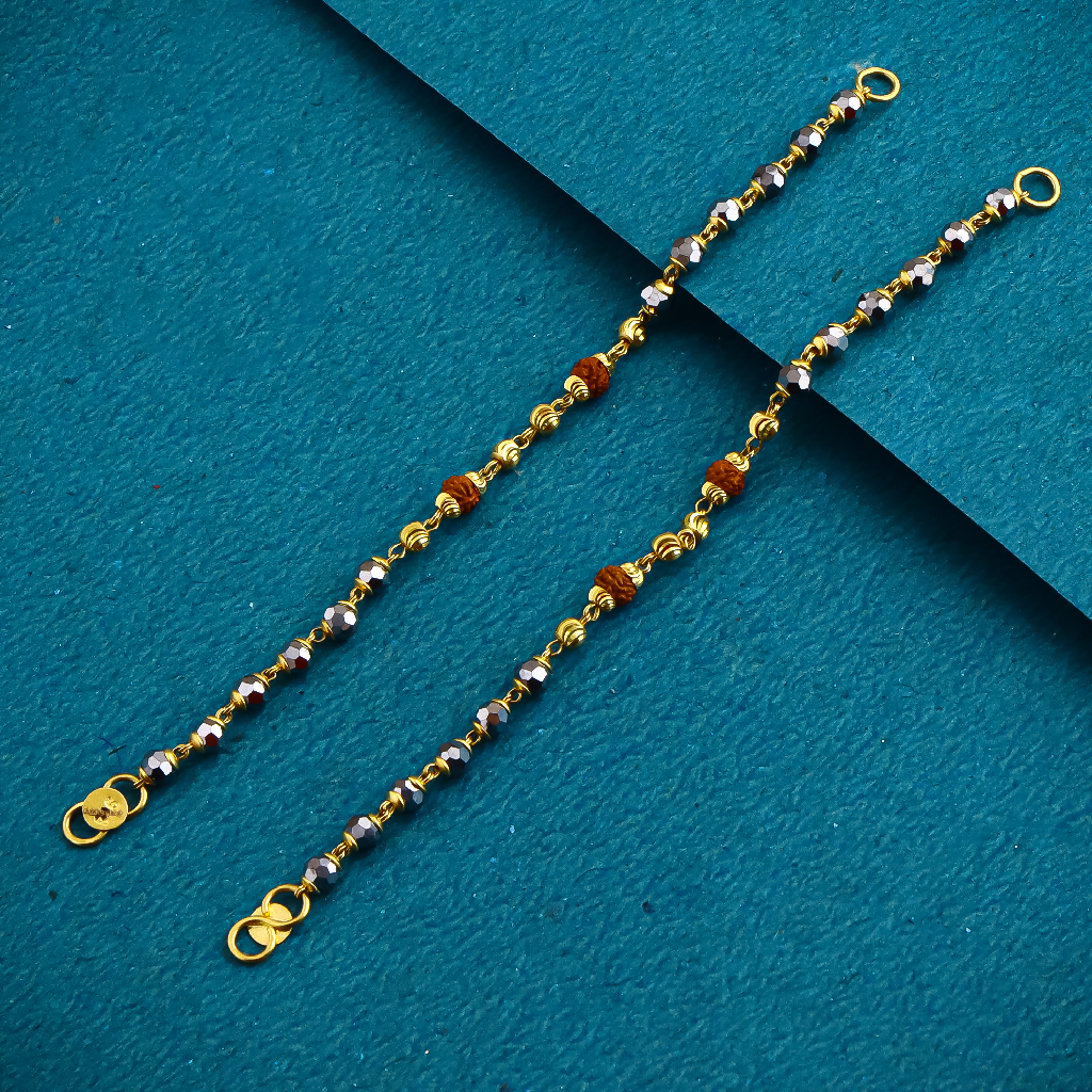 22K 916 Gold Fancy Rudraksha Kids Najariya