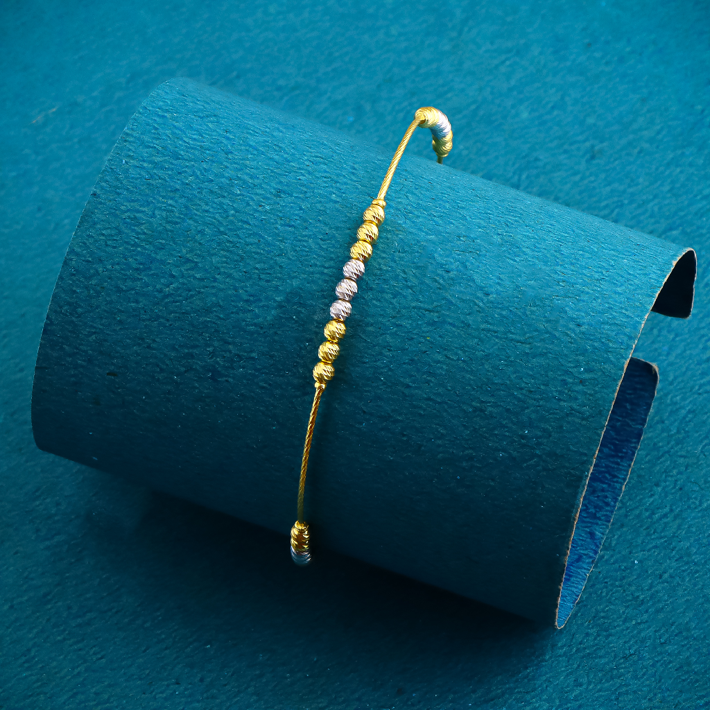 22K 916 Gold Fancy Round Shape Bracelet