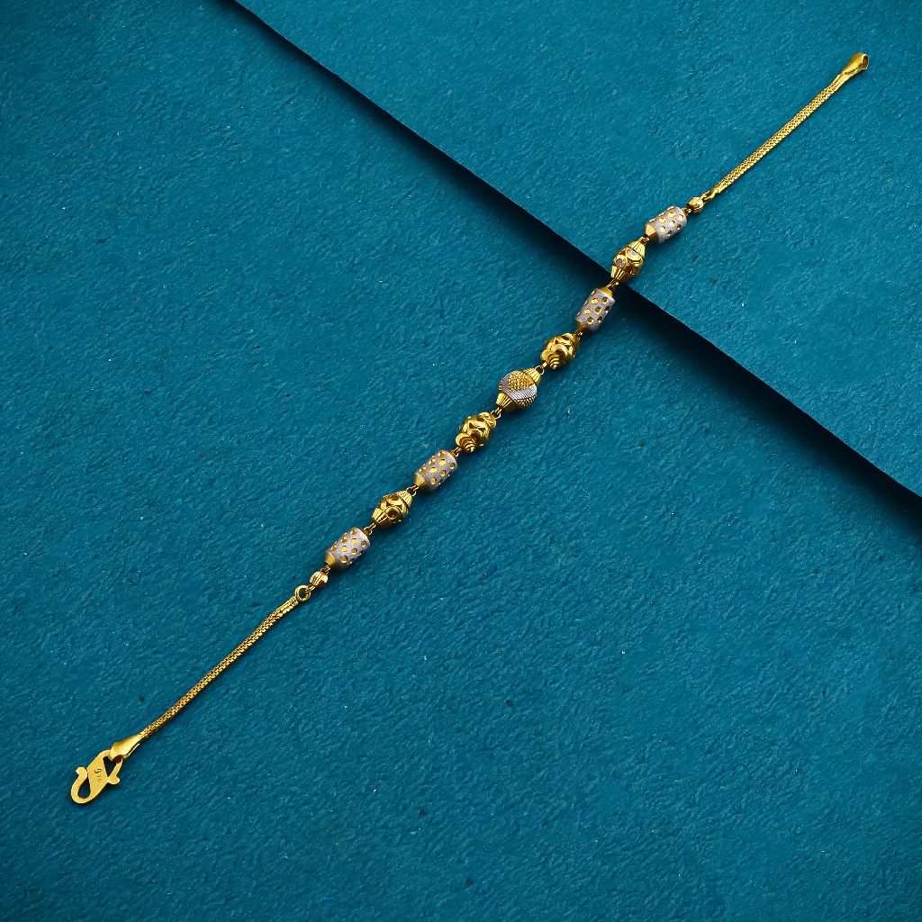 22K Gold Fancy Round Ball Ledies Design